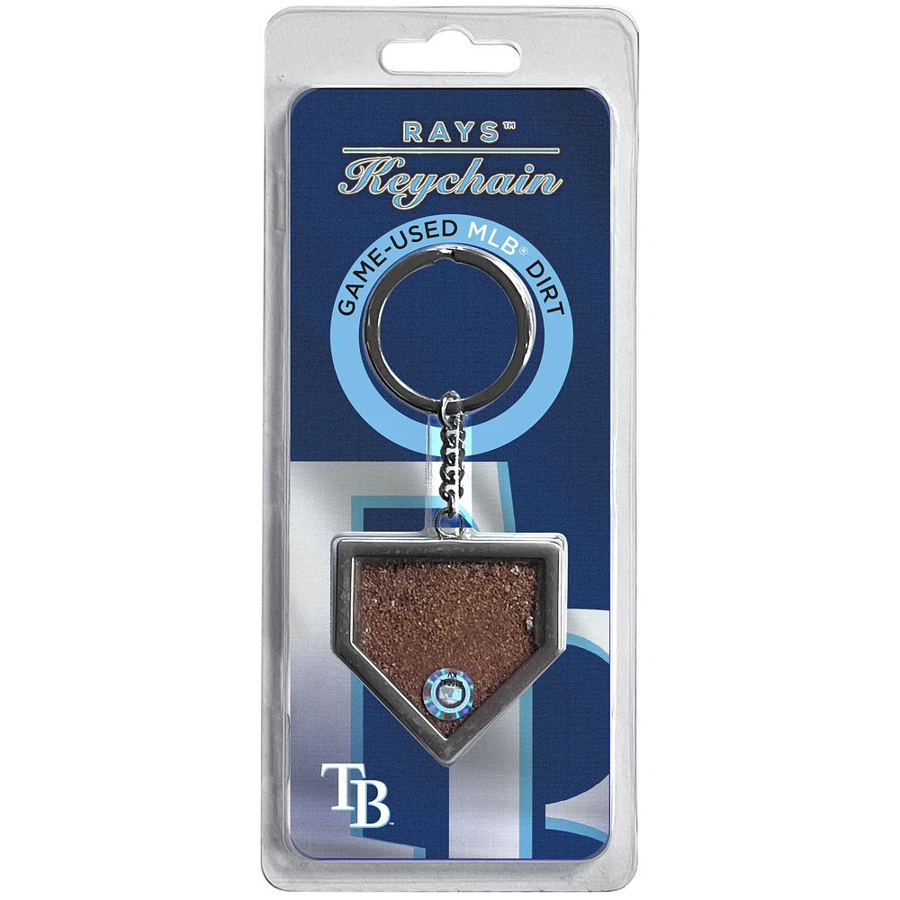 Tampa Bay Rays Dirt Key Chain - Filled with Game-Used Dirt from a Home Game