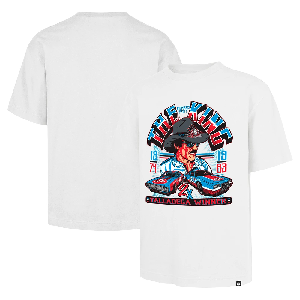 Men's '47 White Richard Petty 2-Time Talladega Winner Foundation T-Shirt