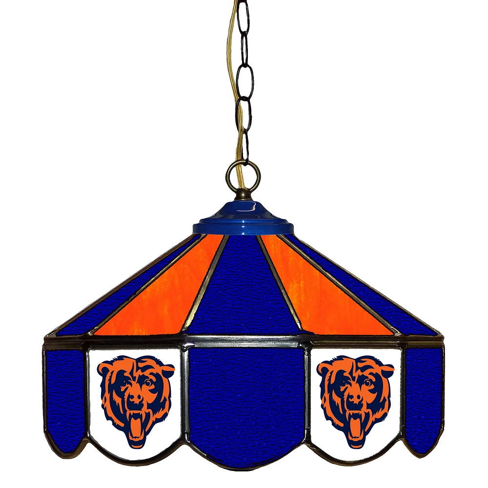 Chicago Bears 14" Team Logo Glass Pub Lamp