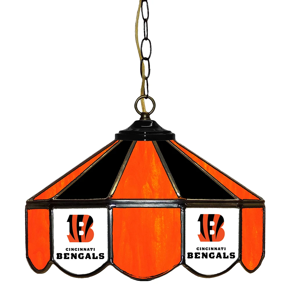 Cincinnati Bengals 14" Team Logo Glass Pub Lamp