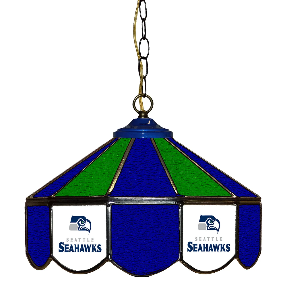 Seattle Seahawks 14" Team Logo Glass Pub Lamp