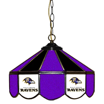 Baltimore Ravens 14" Team Logo Glass Pub Lamp