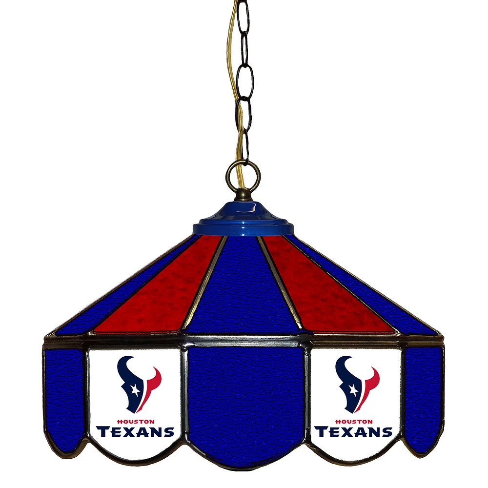Houston Texans 14" Team Logo Glass Pub Lamp