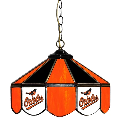 Baltimore Orioles 14" Team Logo Glass Pub Lamp