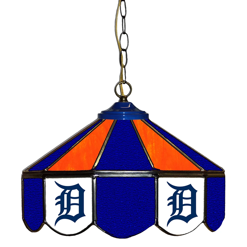Detroit Tigers 14" Team Logo Glass Pub Lamp