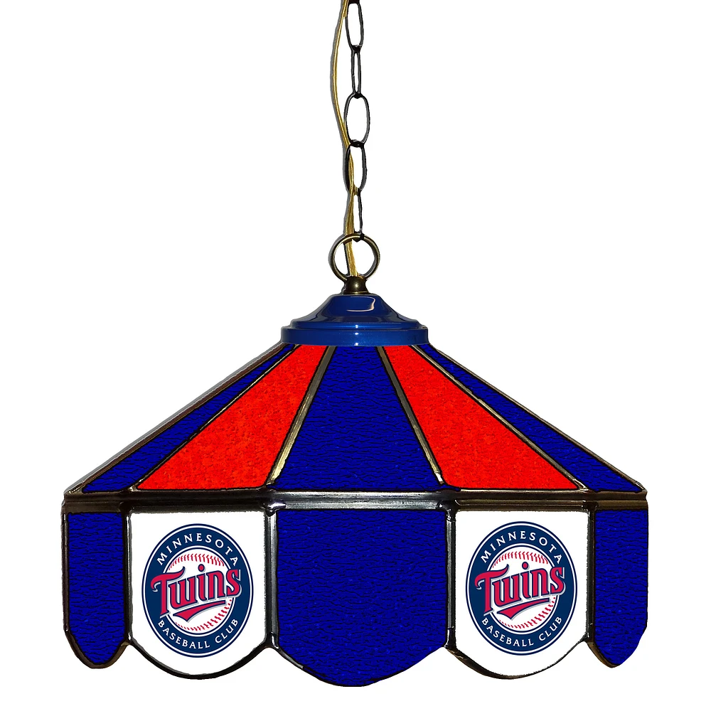 Minnesota Twins 14" Team Logo Glass Pub Lamp