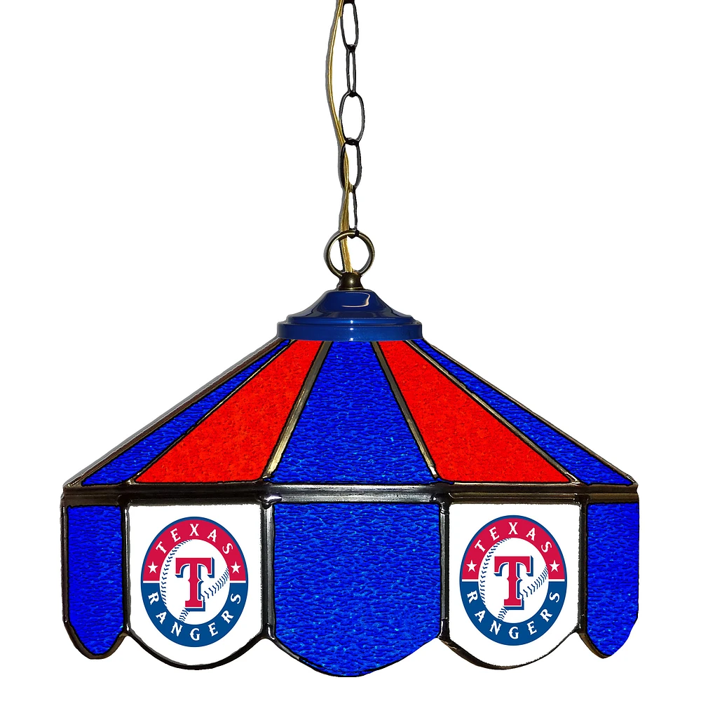 Texas Rangers 14" Team Logo Glass Pub Lamp