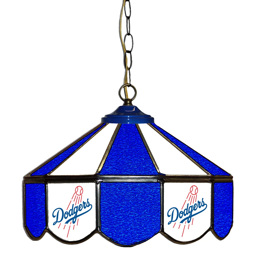 Los Angeles Dodgers 14" Team Logo Glass Pub Lamp