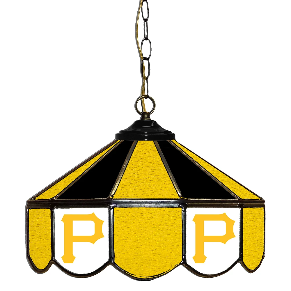 Pittsburgh Pirates 14" Team Logo Glass Pub Lamp