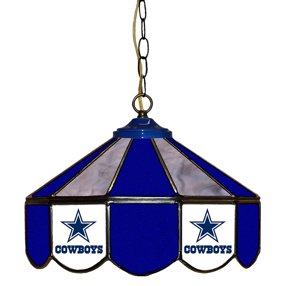 Dallas Cowboys 14" Team Logo Glass Pub Lamp