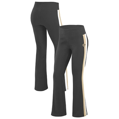 Women's WEAR by Erin Andrews Black New Orleans Saints Tri-Blend Yoga Pants