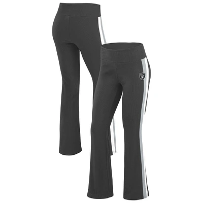 Women's WEAR by Erin Andrews Black Las Vegas Raiders Tri-Blend Yoga Pants