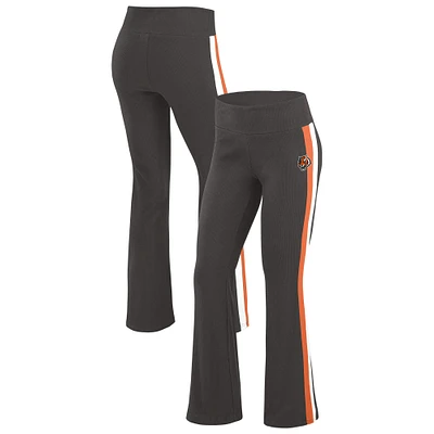 Women's WEAR by Erin Andrews Black Cincinnati Bengals Tri-Blend Yoga Pants