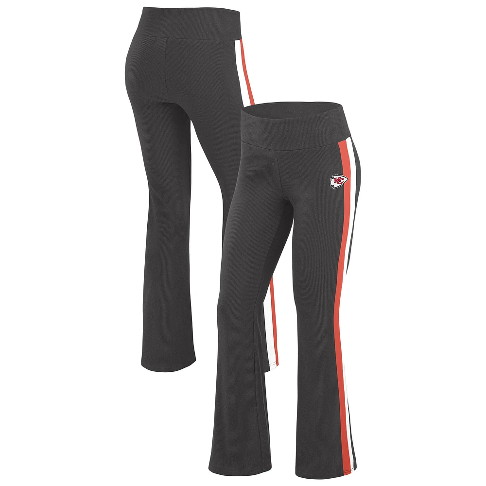 Women's WEAR by Erin Andrews Black Kansas City Chiefs Tri-Blend Yoga Pants