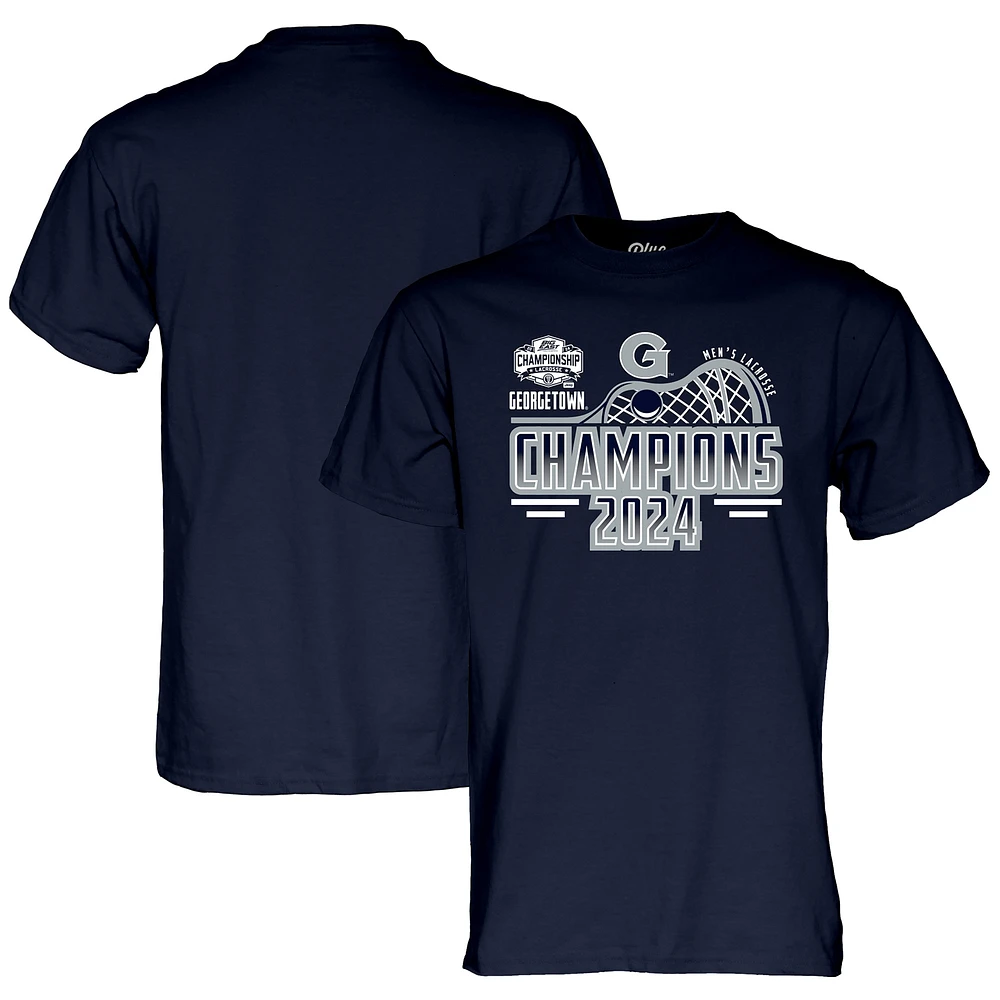 Unisex Blue 84 Navy Georgetown Hoyas 2024 Big East Men's Lacrosse Tournament Champions T-Shirt