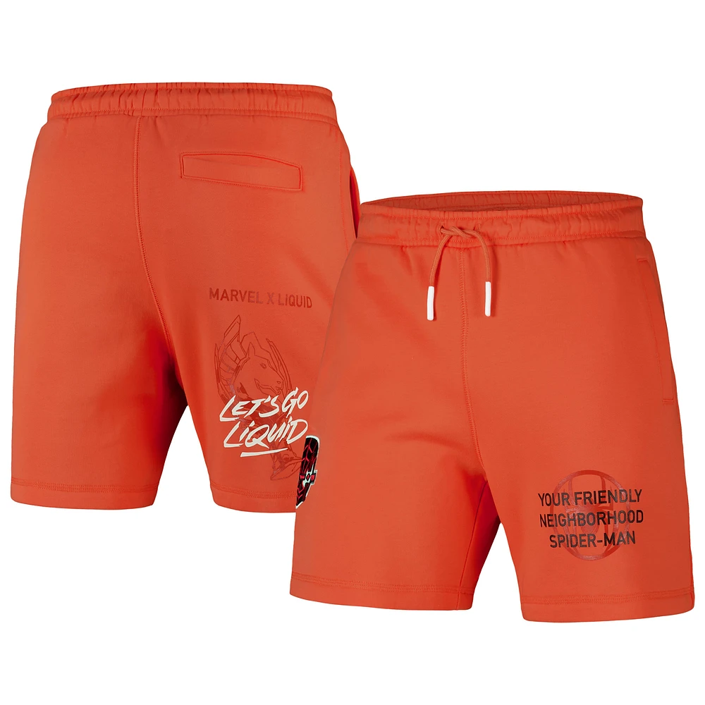 Unisex Miles Morales Orange Spider-Man: Across the Spider-Verse Shorts