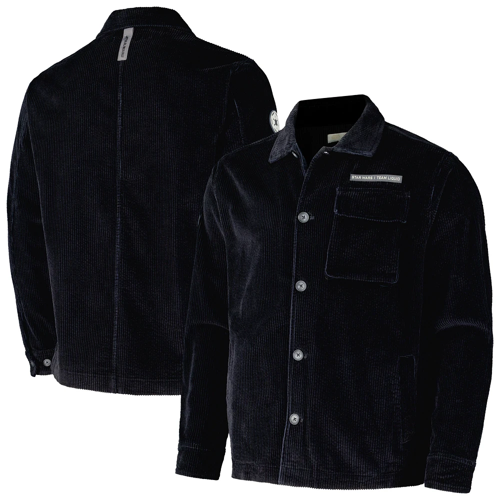 Unisex Black Star Wars Imperial Corduroy Button-Up Jacket