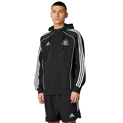 Men's adidas Black Newcastle United Urban Purist Raglan Pullover Hoodie