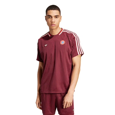 Men's adidas Originals Red Bayern Munich Terrace Icons Collection Fashion Jersey