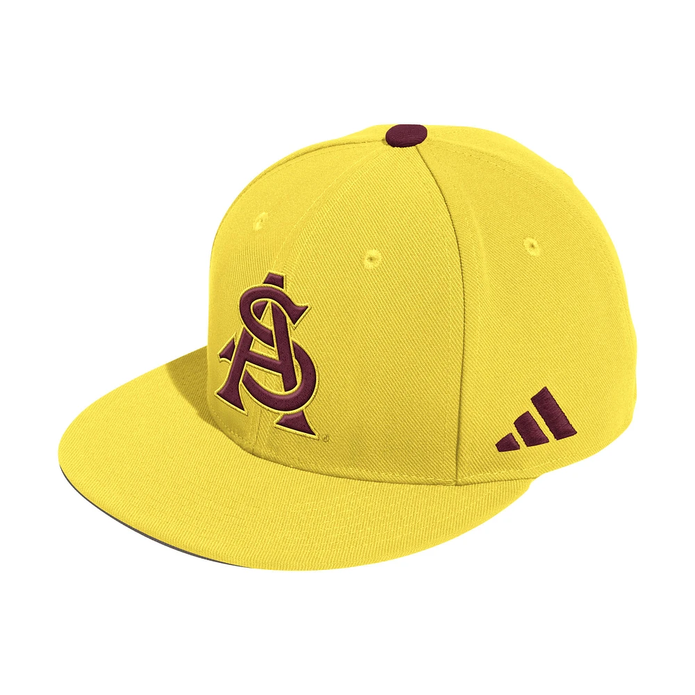 Men's adidas Gold Arizona State Sun Devils On-Field Fitted Baseball Hat