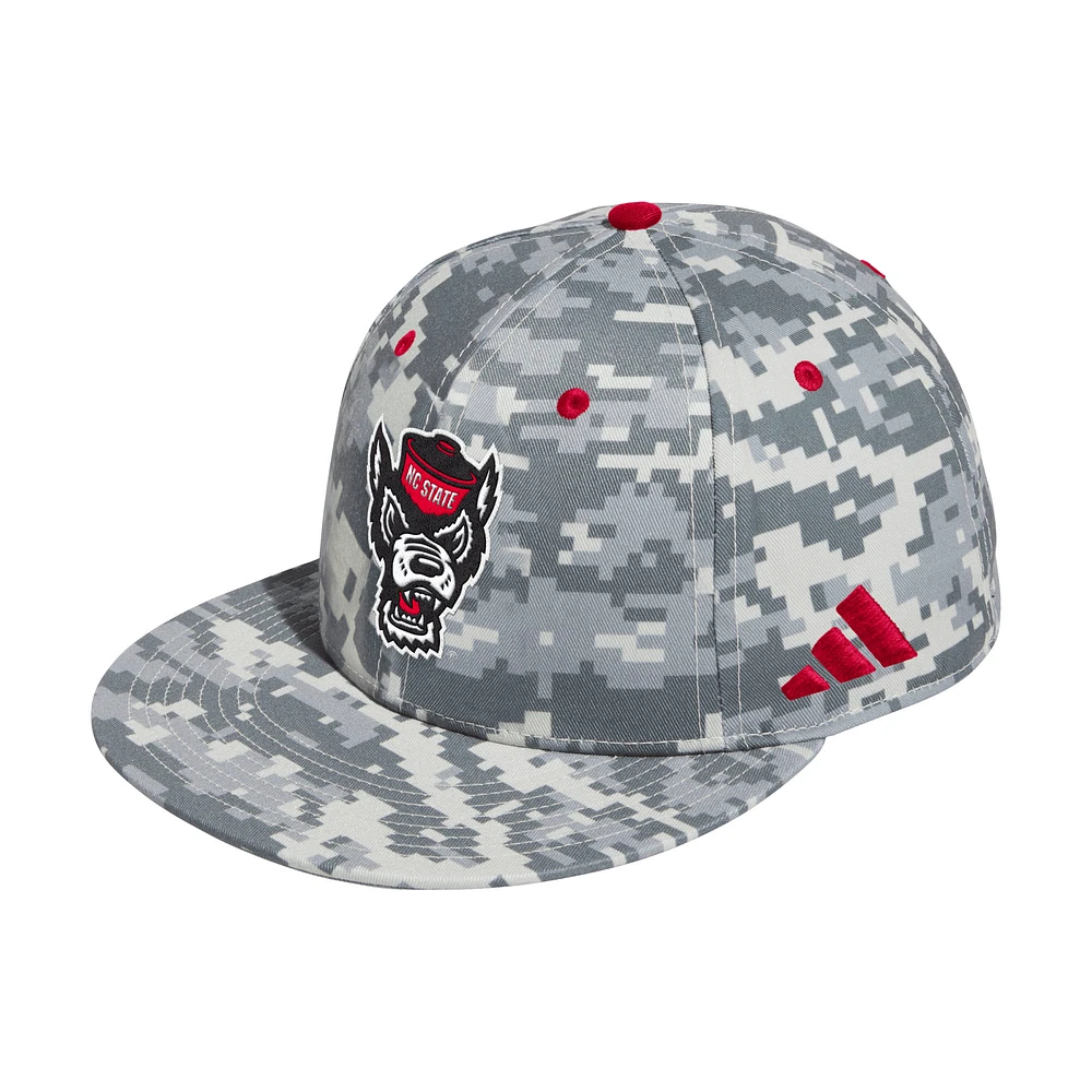Men's adidas Camo NC State Wolfpack On-Field Fitted Baseball Hat