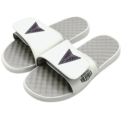 Youth ISlide Celestial White Golden State Valkyries Primary Logo Slide Sandals