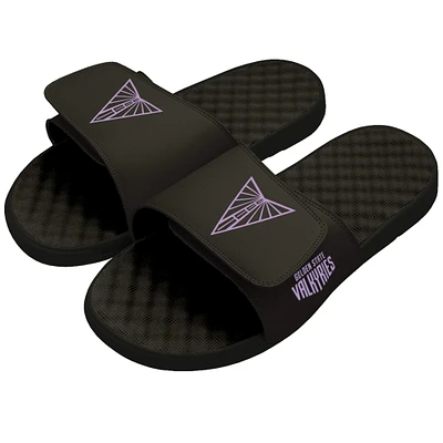 Unisex ISlide Eclipse Black Golden State Valkyries Primary Logo Slide Sandals