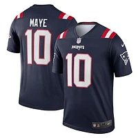 Men's Nike Drake Maye Navy New England Patriots Legend Player Performance Top