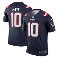 Men's Nike Drake Maye Navy New England Patriots Legend Player Performance Top