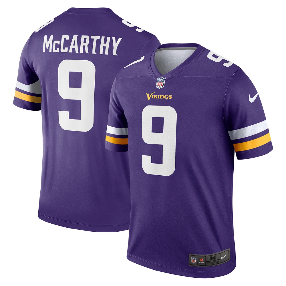 Men's Nike J.J. McCarthy Minnesota Vikings Legend Player Performance Top