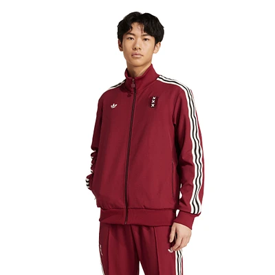 Men's adidas Originals Red Ajax 125th Anniversary Culturewear Full-Zip Track Jacket