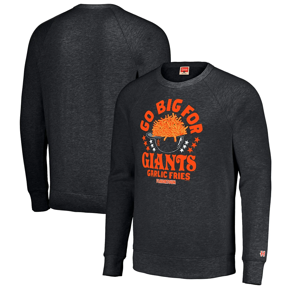 Unisex MLB x Guy Fieri’s Flavortown Charcoal San Francisco Giants Tri-Blend Pullover Sweatshirt