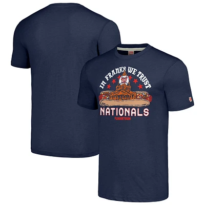 Unisex MLB x Guy Fieri’s Flavortown Navy Washington Nationals Tri-Blend T-Shirt
