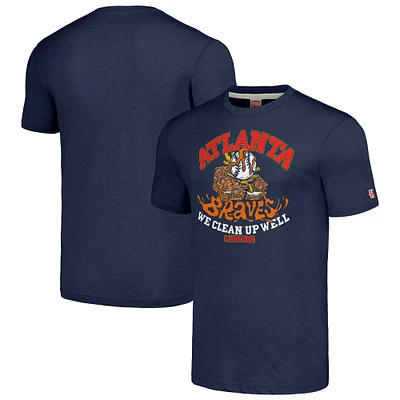 Unisex MLB x Guy Fieri’s Flavortown Navy Atlanta Braves Tri-Blend T-Shirt