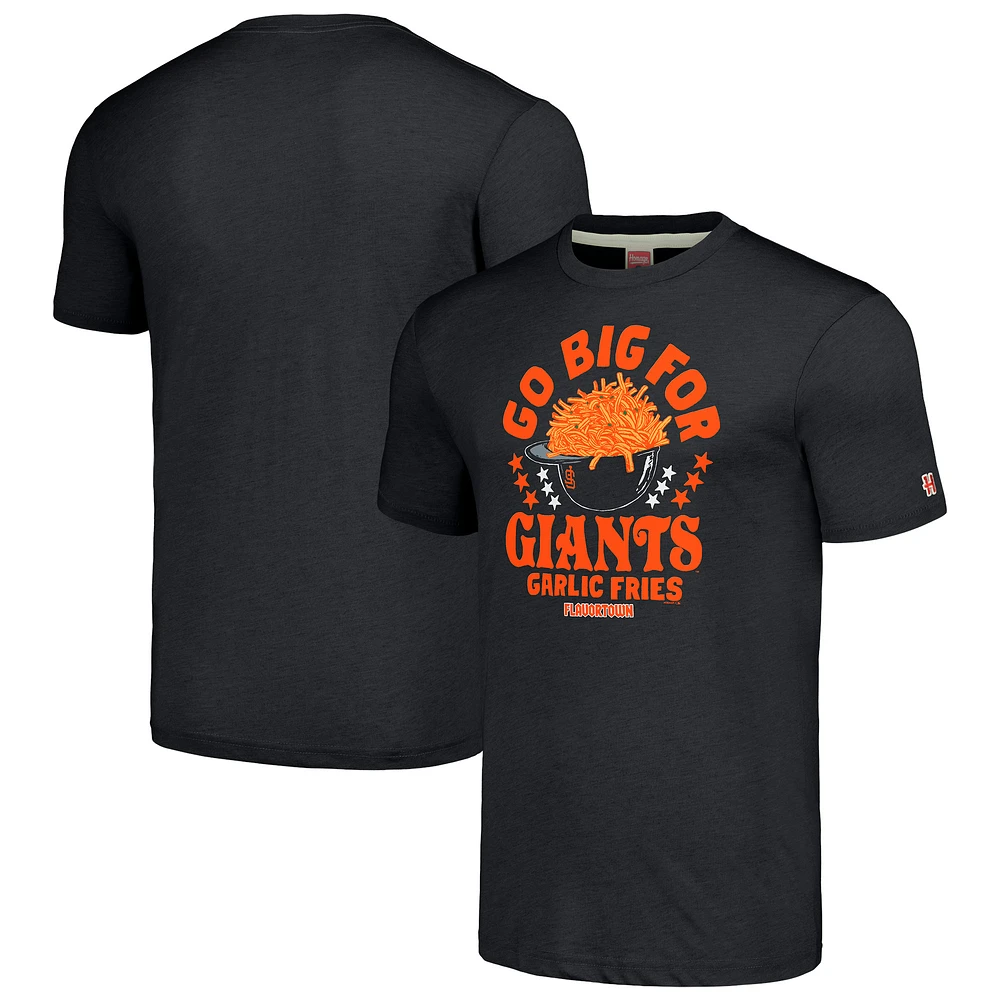 Unisex MLB x Guy Fieri’s Flavortown Charcoal San Francisco Giants Tri-Blend T-Shirt