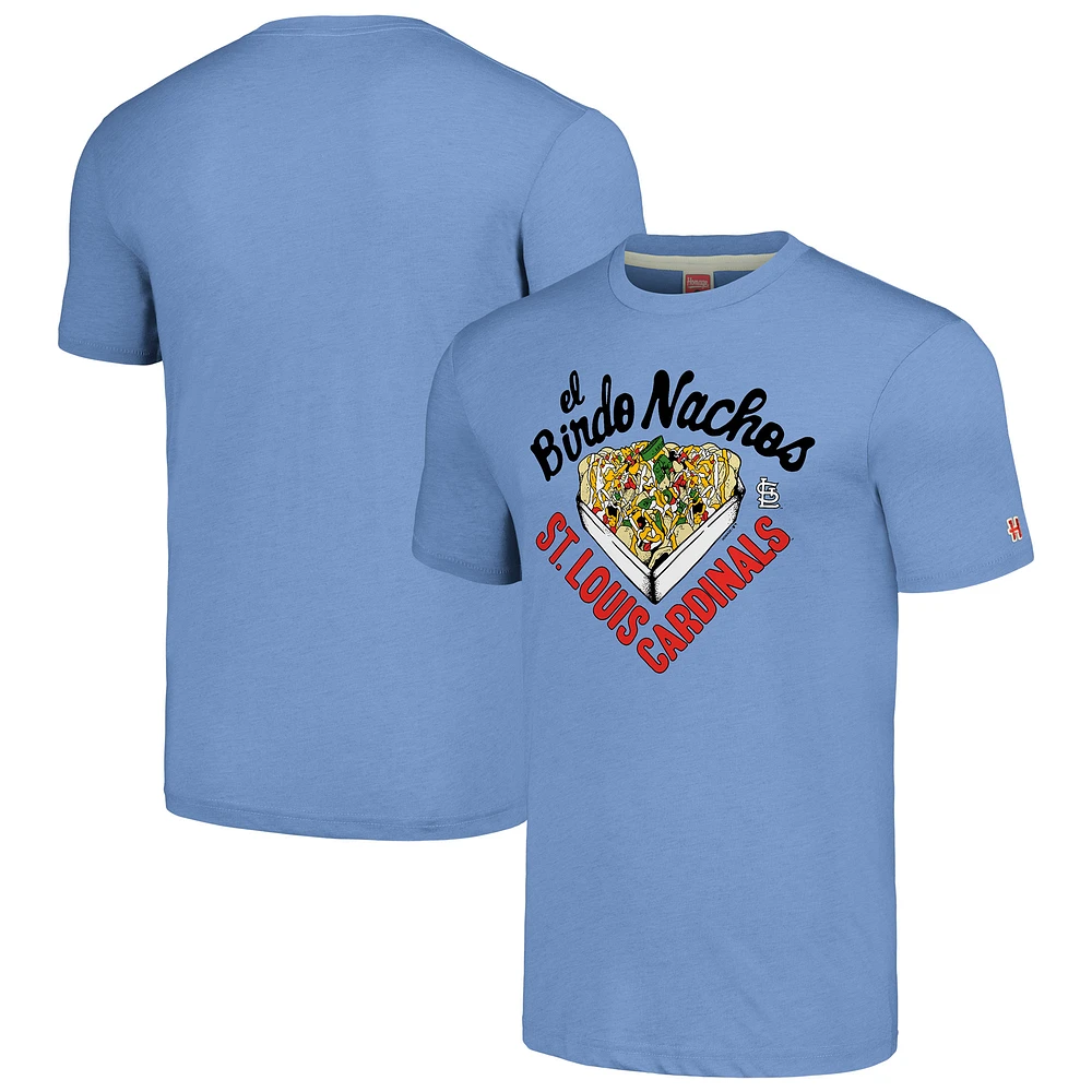 Unisex MLB x Guy Fieri’s Flavortown Light Blue St. Louis Cardinals Tri-Blend T-Shirt
