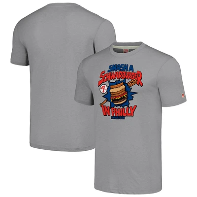Unisex MLB x Guy Fieri’s Flavortown Gray Philadelphia Phillies Tri-Blend T-Shirt