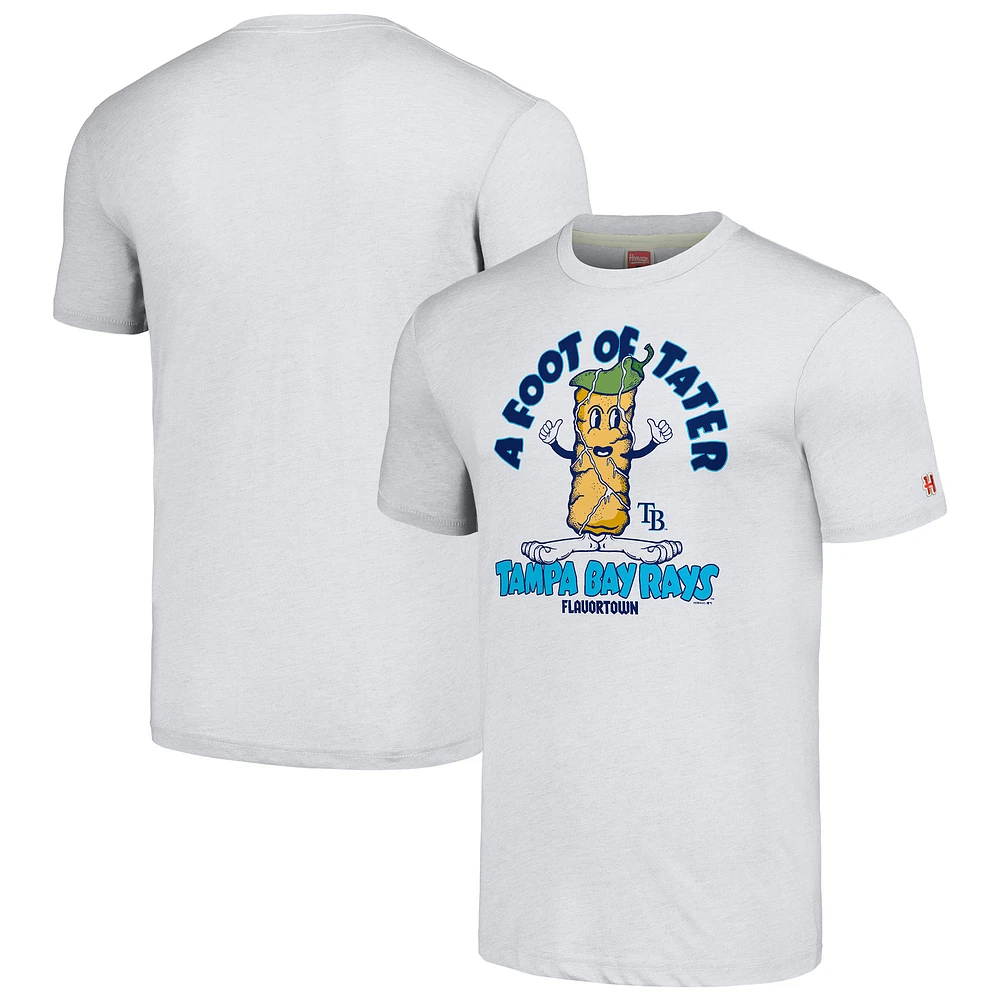 Unisex MLB x Guy Fieri’s Flavortown Ash Tampa Bay Rays Tri-Blend T-Shirt