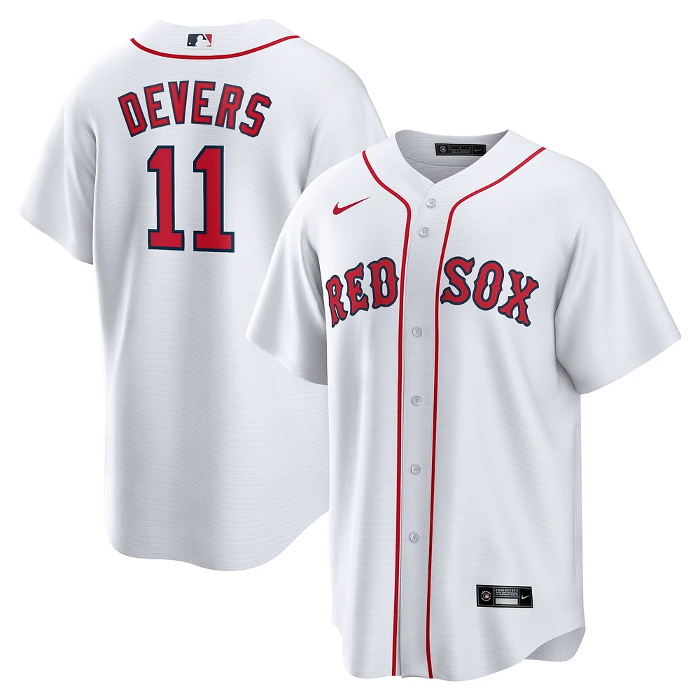Men's Nike Rafael Devers White Boston Red Sox Home Replica Jersey