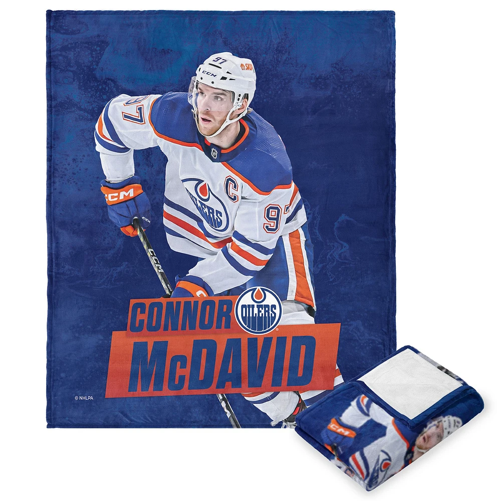 The Northwest Group Connor McDavid Edmonton Oilers 50" x 60" Player Silk Touch Throw Blanket