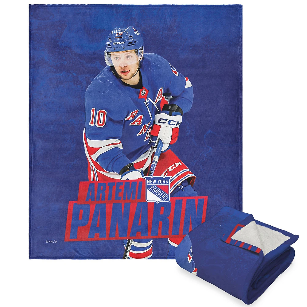 The Northwest Group Artemi Panarin New York Rangers 50" x 60" Player Touch Sherpa Throw Blanket