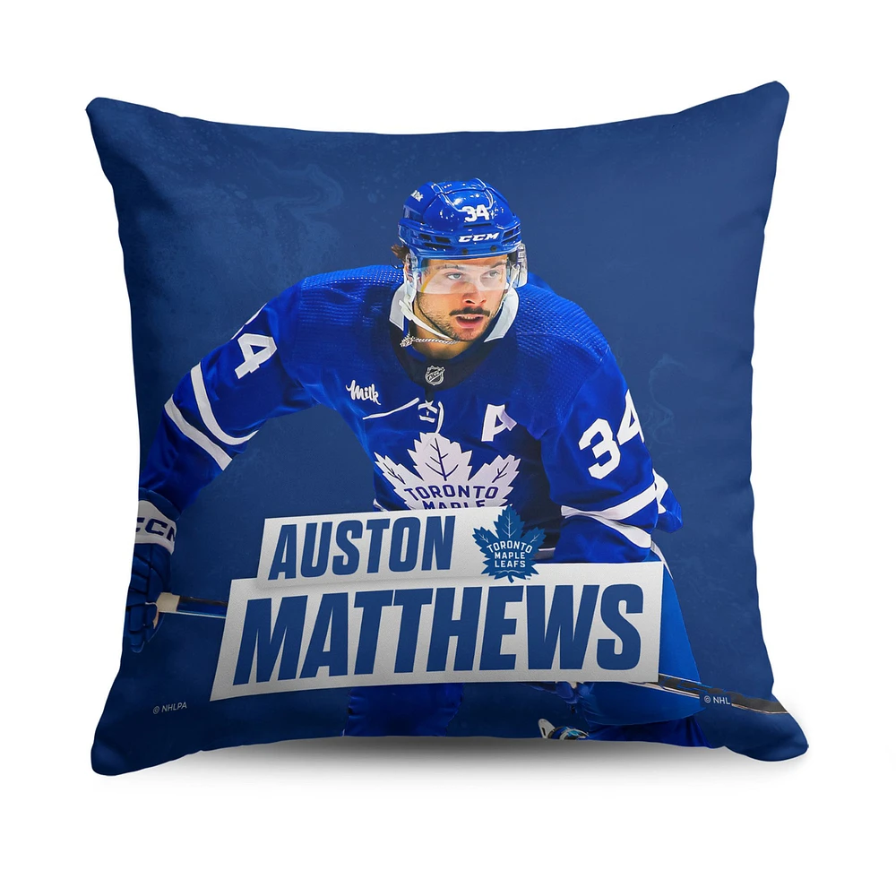 The Northwest Group Auston Matthews Toronto Maple Leafs 18" x 18" Player Printed Throw Pillow