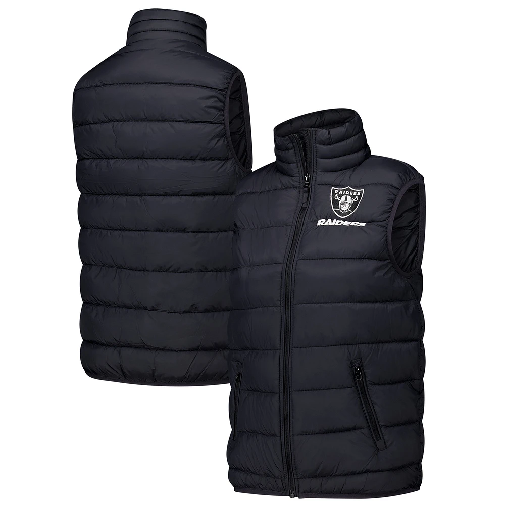Women's Dunbrooke Black Las Vegas Raiders Alberta Full-Zip Vest