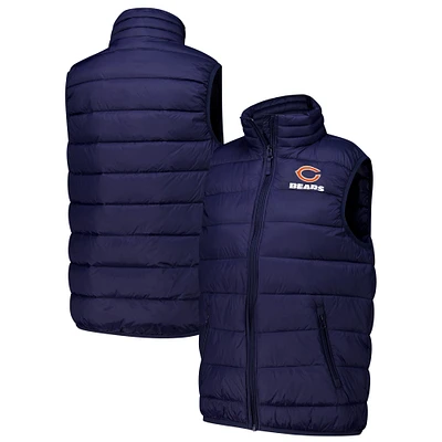 Women's Dunbrooke Navy Chicago Bears Alberta Full-Zip Vest