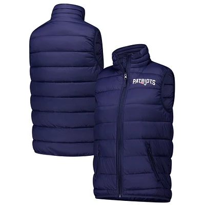 Women's Dunbrooke Navy New England Patriots Alberta Full-Zip Vest