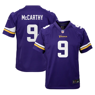 Youth Nike J.J. McCarthy Purple Minnesota Vikings Game Jersey