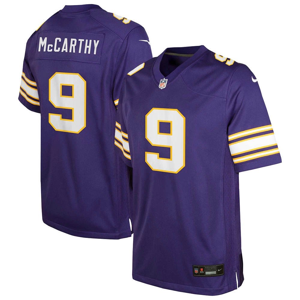 Youth Nike J.J. McCarthy Minnesota Vikings Game Jersey