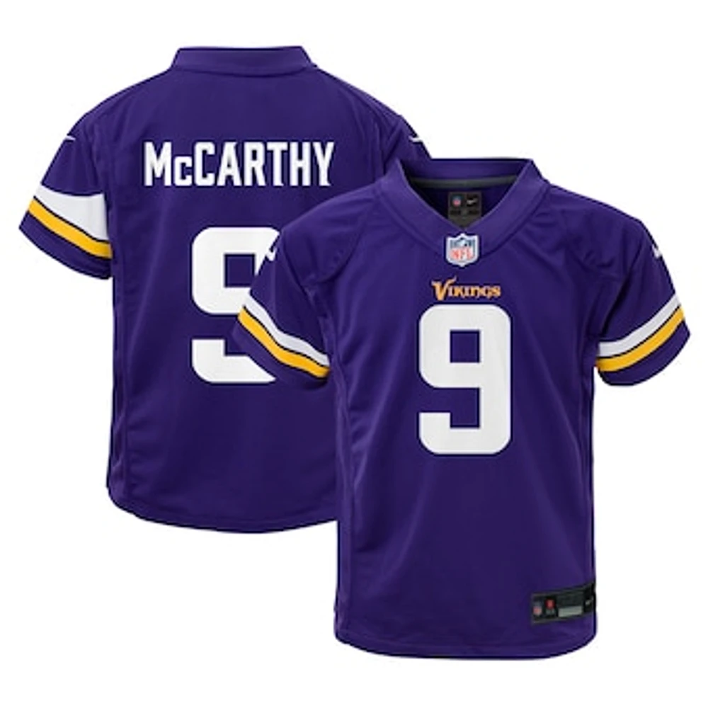 Infant Nike J.J. McCarthy Purple Minnesota Vikings Team  Player Game Jersey