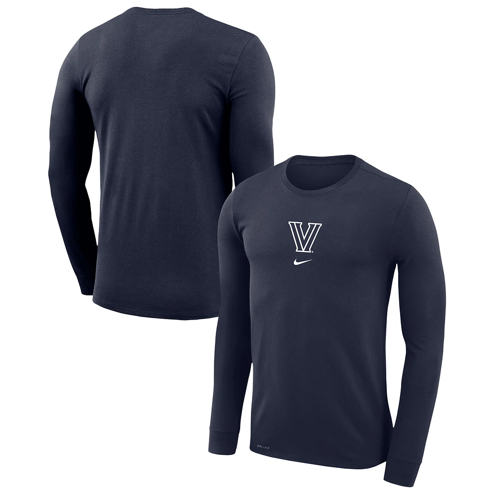 Men's Nike Navy Villanova Wildcats Basketball Shootaround Long Sleeve T-Shirt