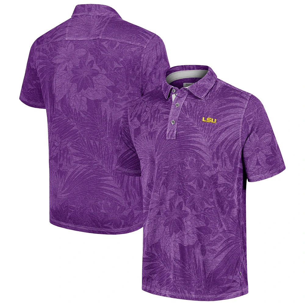 Men's Tommy Bahama Purple LSU Tigers Sport Santiago Paradise Polo